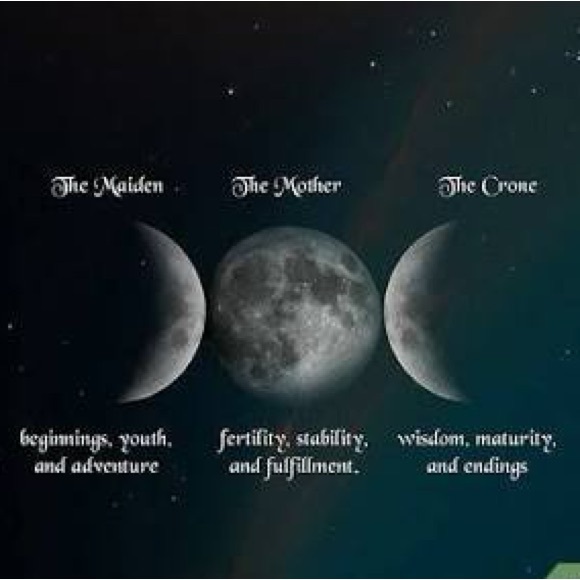 - triple moon goddess necklace & crystal gift surprise - Picture 6 of 6